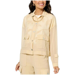 WynneLayers Women's Chiffon Jacket Almond - Regular